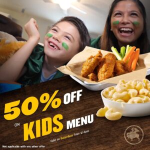 Buffalo wild wings kids menu